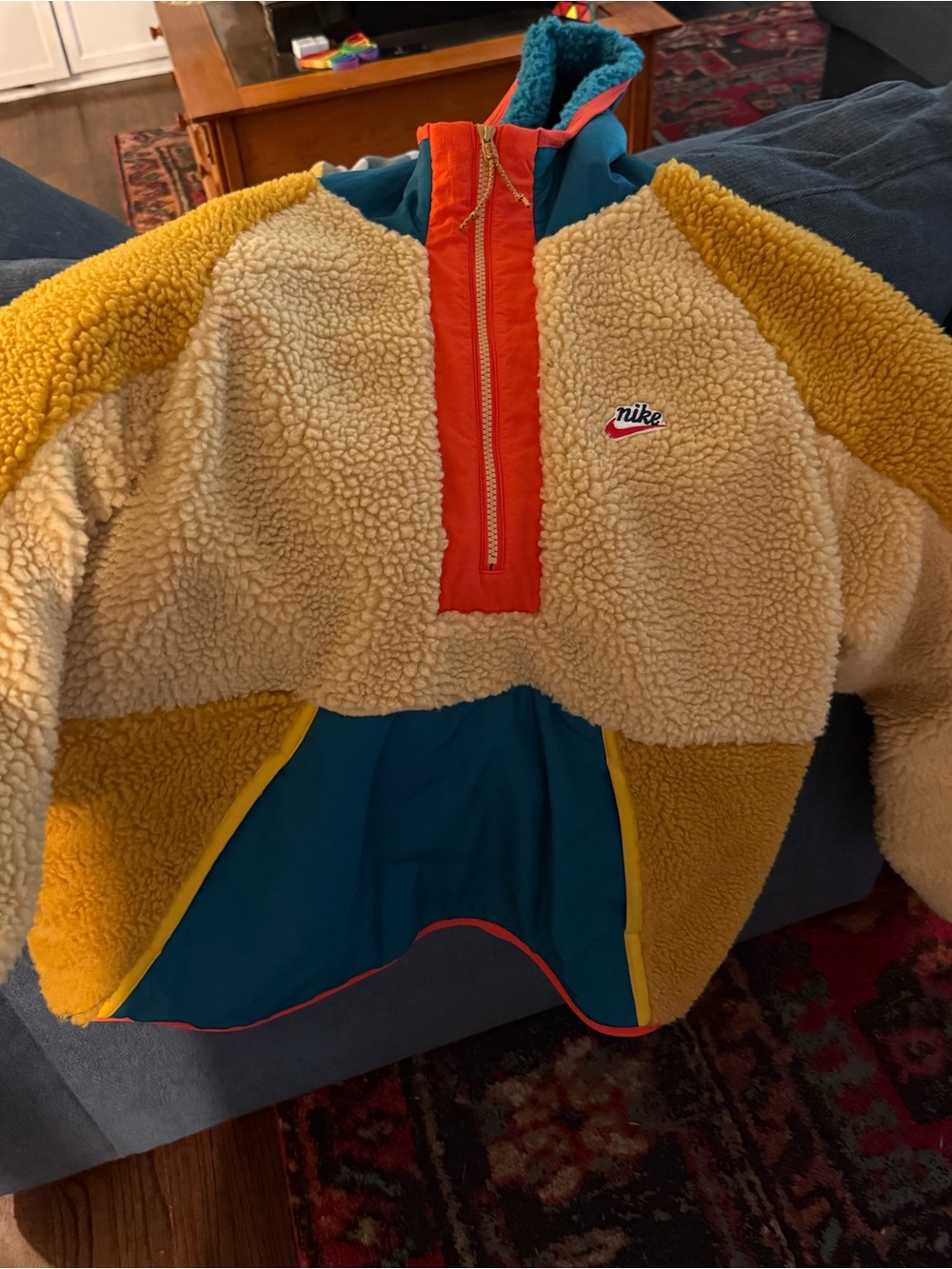 Nike Heritage Sherpa
Jacket Adult Large Yellow
Teal Outdoors Half Zip
Fleece